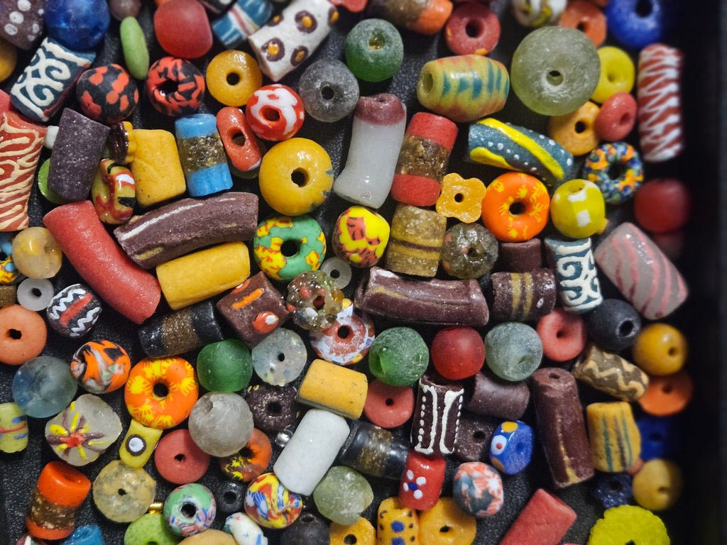 Asymmetrical African Bead Mix – Assorted Krobo Glass Beads
