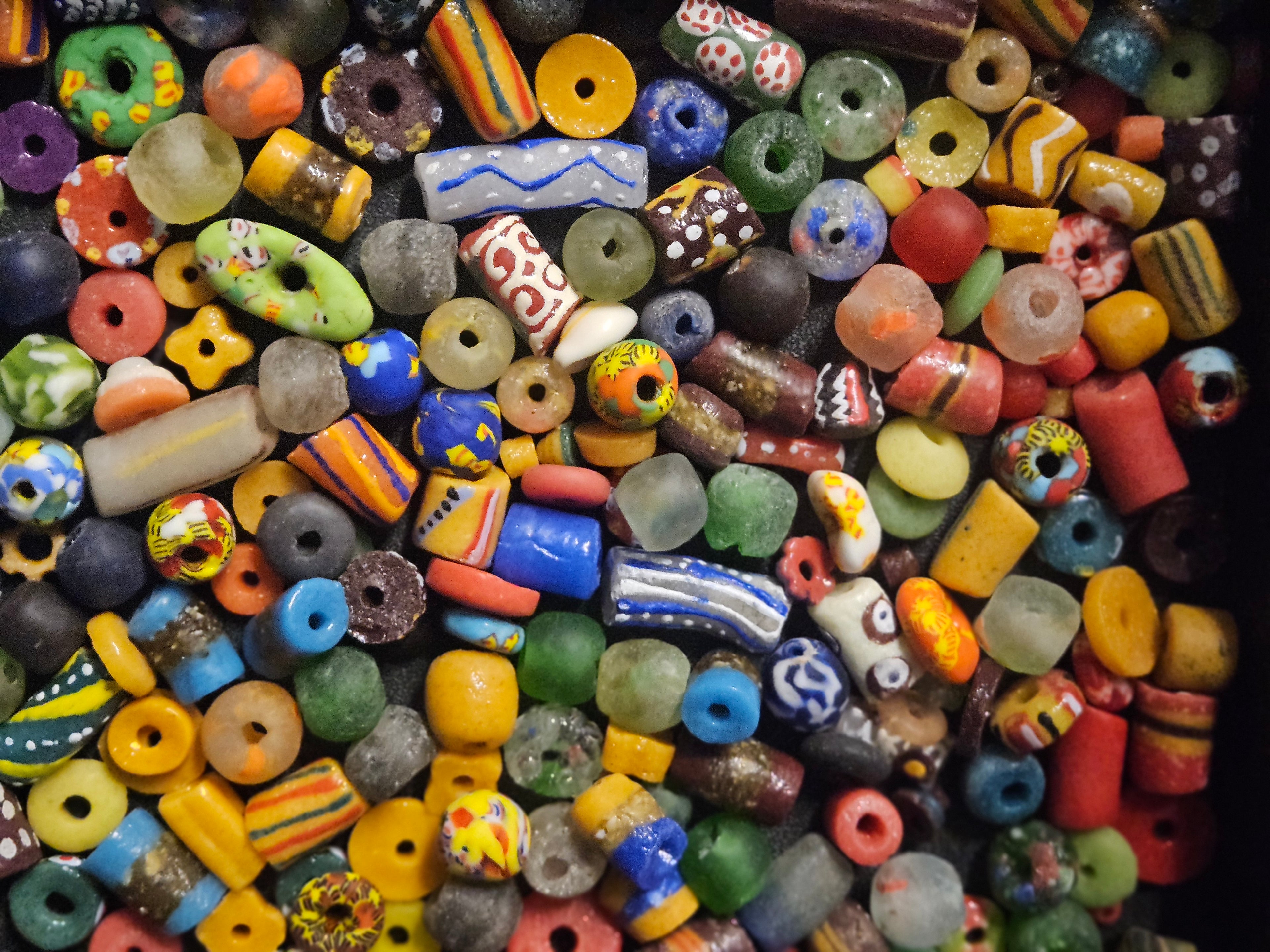 Jewelry Prototyping Bead Mix – African Krobo Glass Beads, 1 Cup