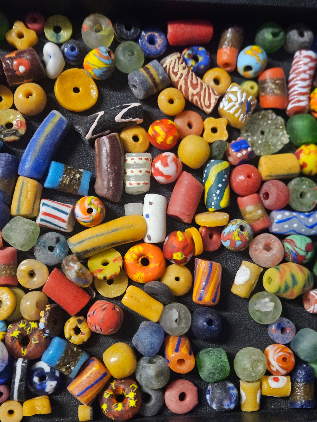 Krobo Glass Bead Studio Sampler – Mixed African Beads from Ghana