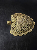 Large Ghana Brass Tiger Statement Pendant – Adinkrahene Design