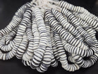 Ivory Round Spacer handcrafted Ghanaian recycled glass beads
