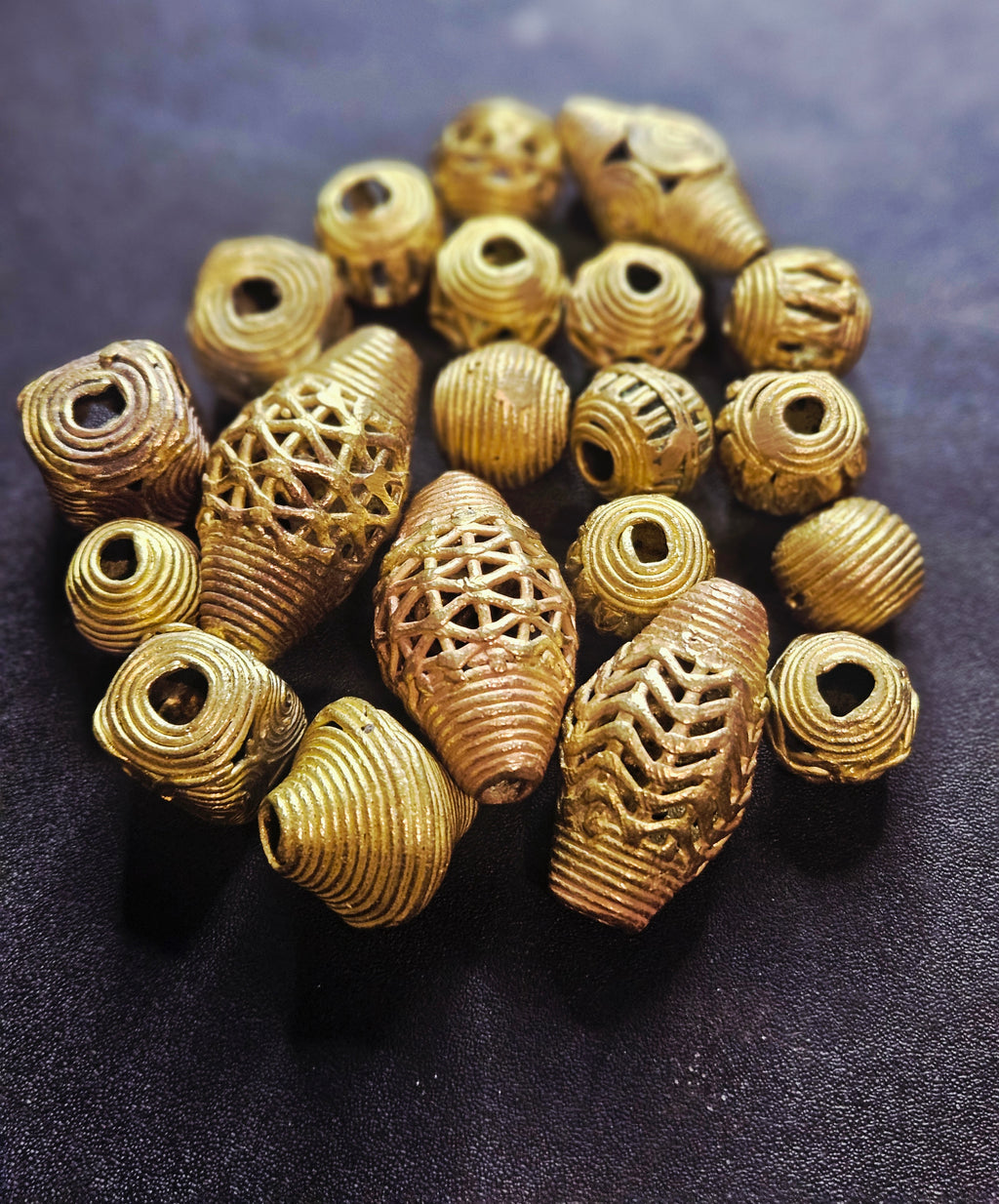 Ashanti Hollow Brass Beads – Artisan Openwork