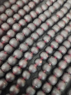 Burgundy Krobo Pocket Glass Beads – Handmade in Ghana, 13–14mm