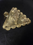 Oversized Adinkrahene Lion Brass Pendant – Ghana