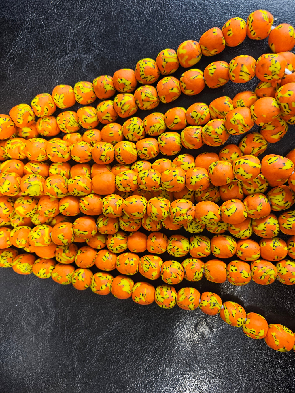 Vibrant African Recycled Glass Beads from Ghana - Perfect for Jewelry Making