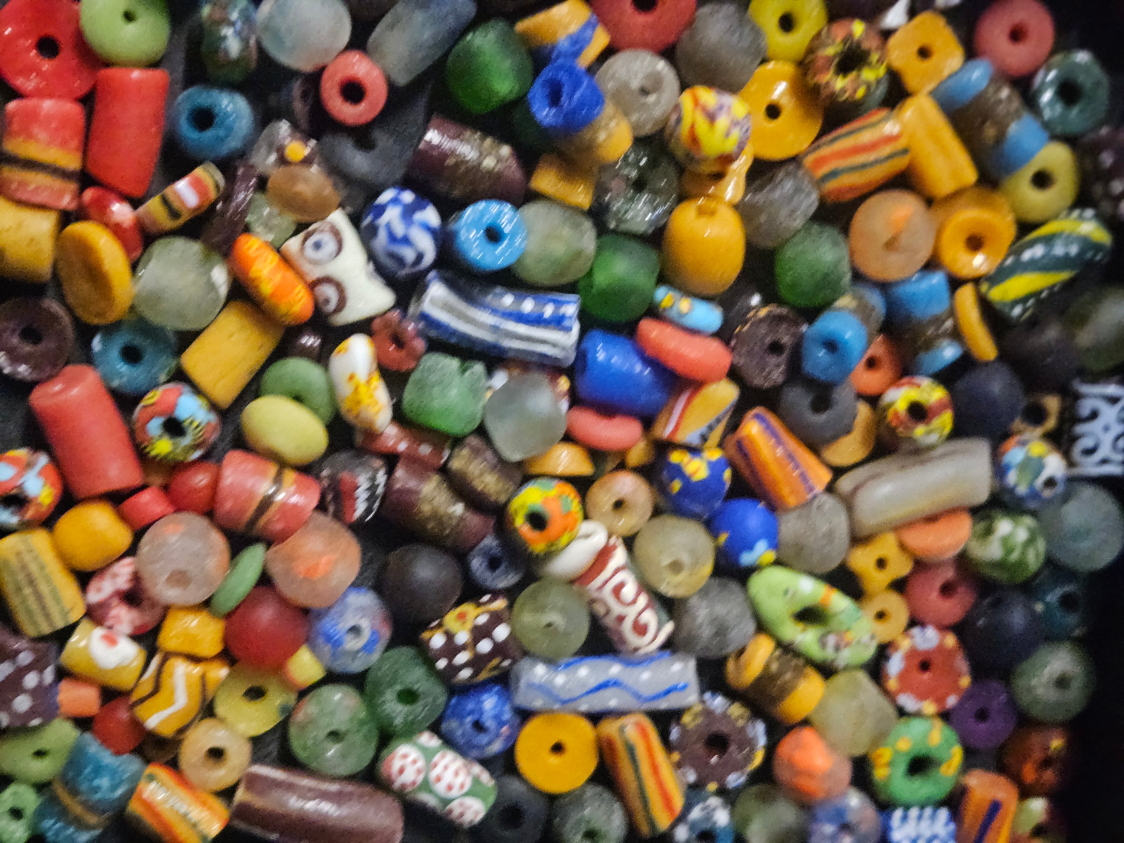 Jewelry Prototyping Bead Mix – African Krobo Glass Beads, 1 Cup