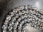 Designer Eye Trade Beads – Black, White & Multicolor 37–38 Beads