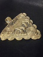 African Brass Tiger Pendant with Adinkrahene Symbol – Ghana