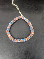 Authentic African Painted Glass Tube Beads from Ghana | Handmade Krobo Recycled Glass Jewelry Beads