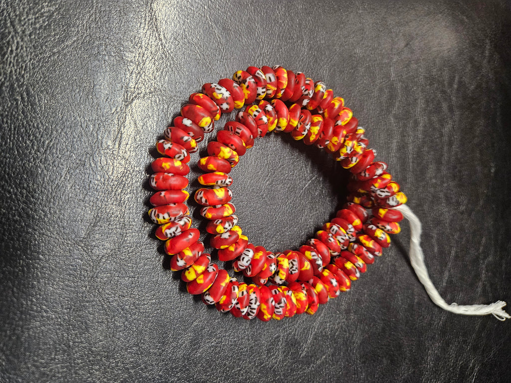 Authentic Fused Krobo Rondelle Glass Beads for Jewelry Designers | Ghana Recycled Glass Collection