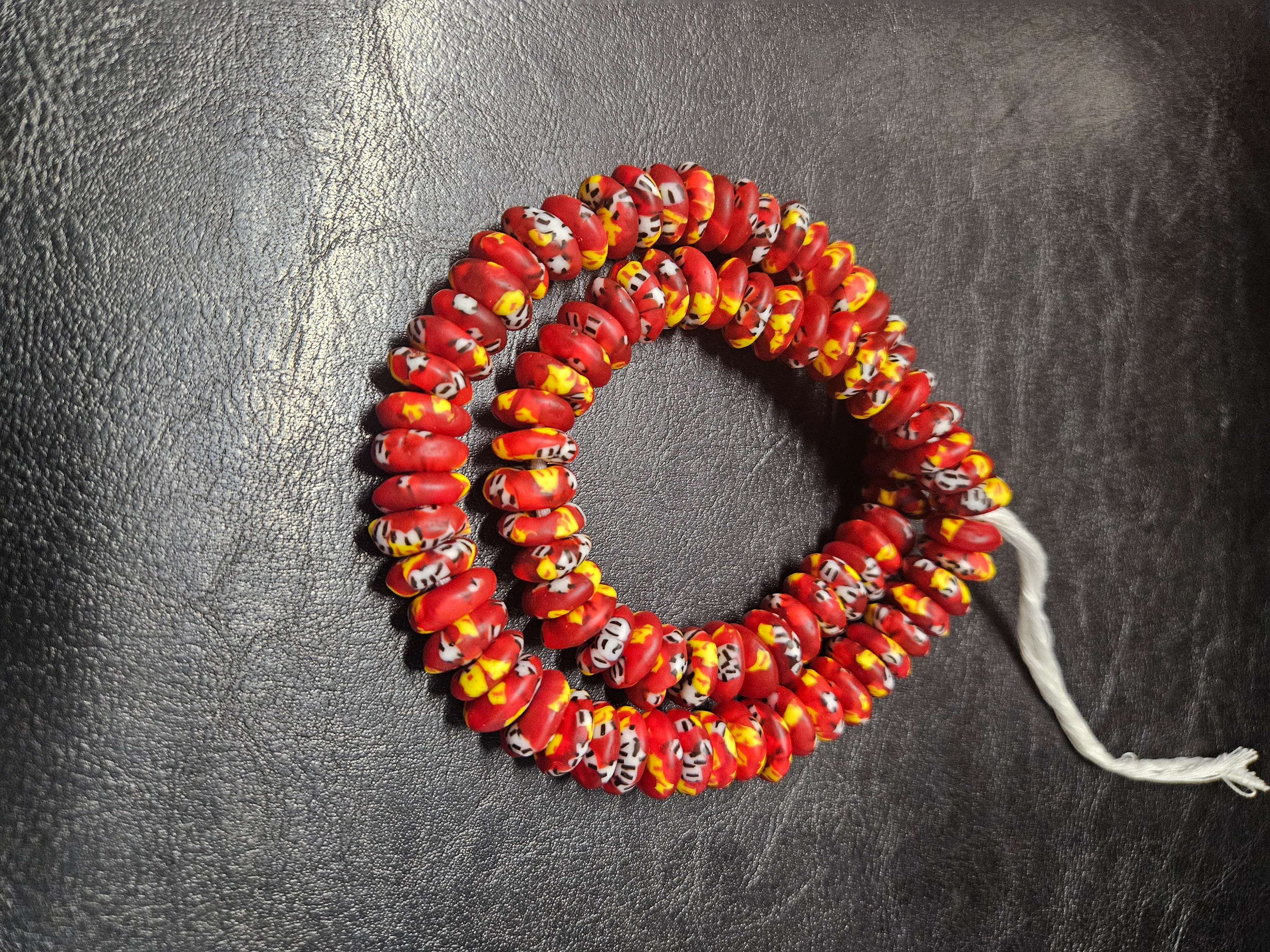 Authentic Fused Krobo Rondelle Glass Beads for Jewelry Designers | Ghana Recycled Glass Collection