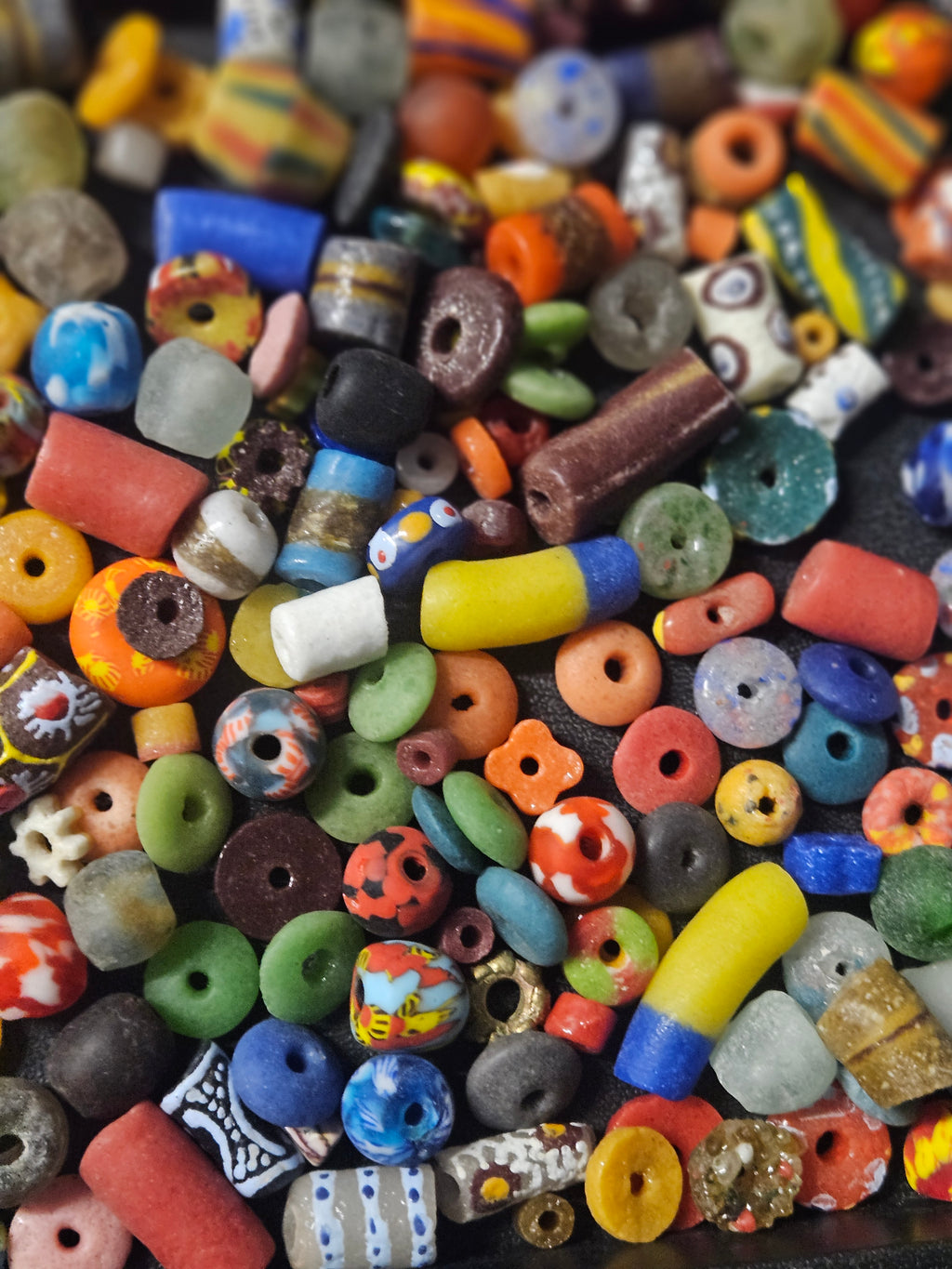 Loose Ghana Glass Beads – Designer Bead Soup Assortment