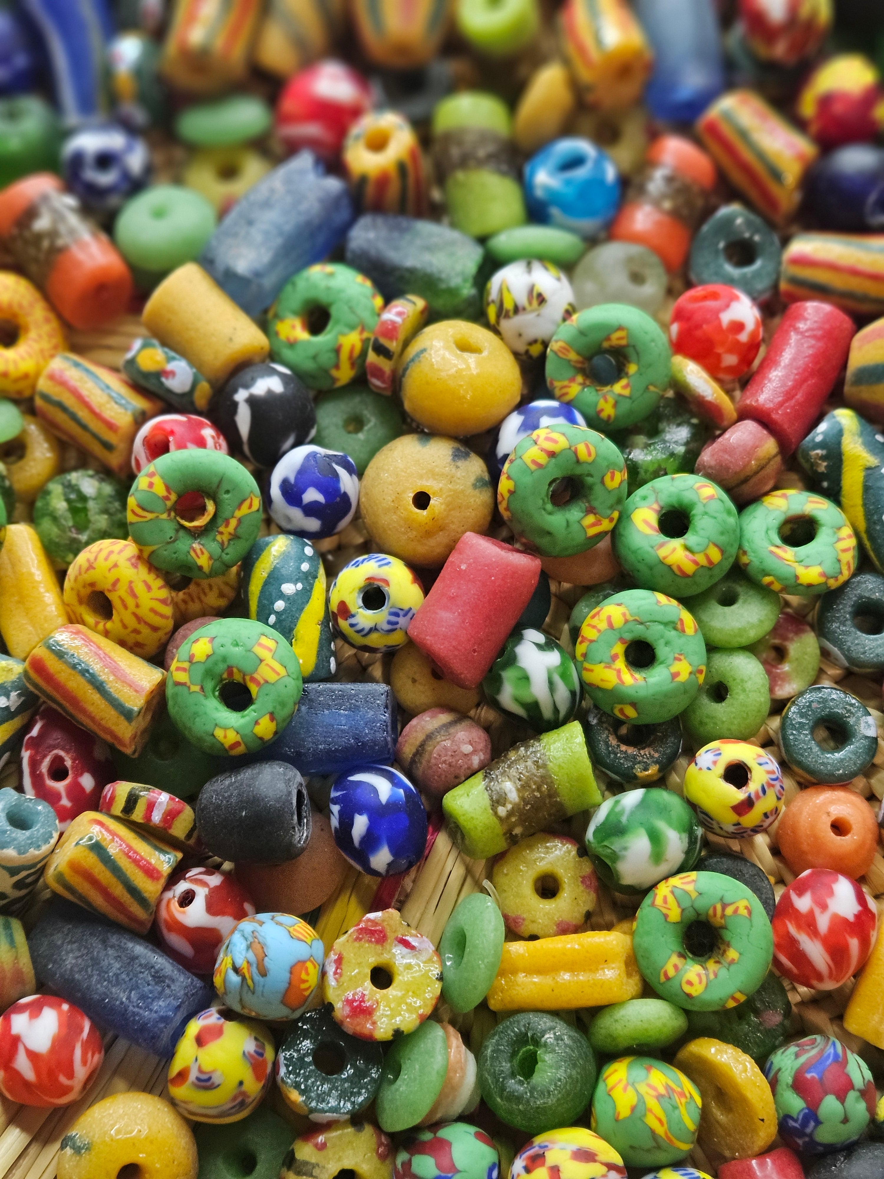 300+ Eco-Friendly Recycled Glass Beads from Ghana