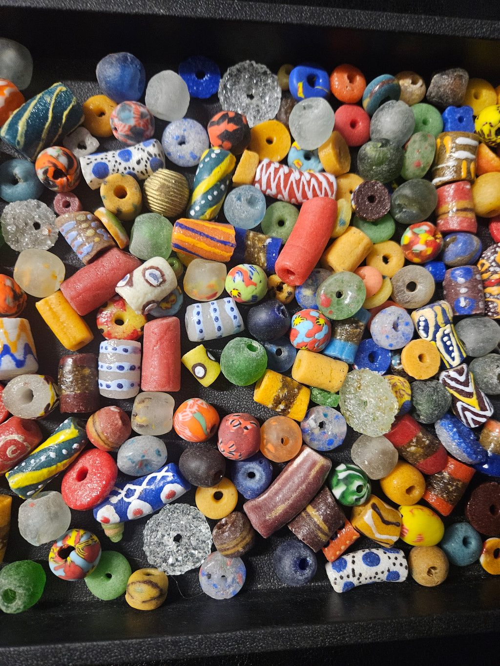 African Glass Bead Mix – Assorted Krobo Beads for Designers