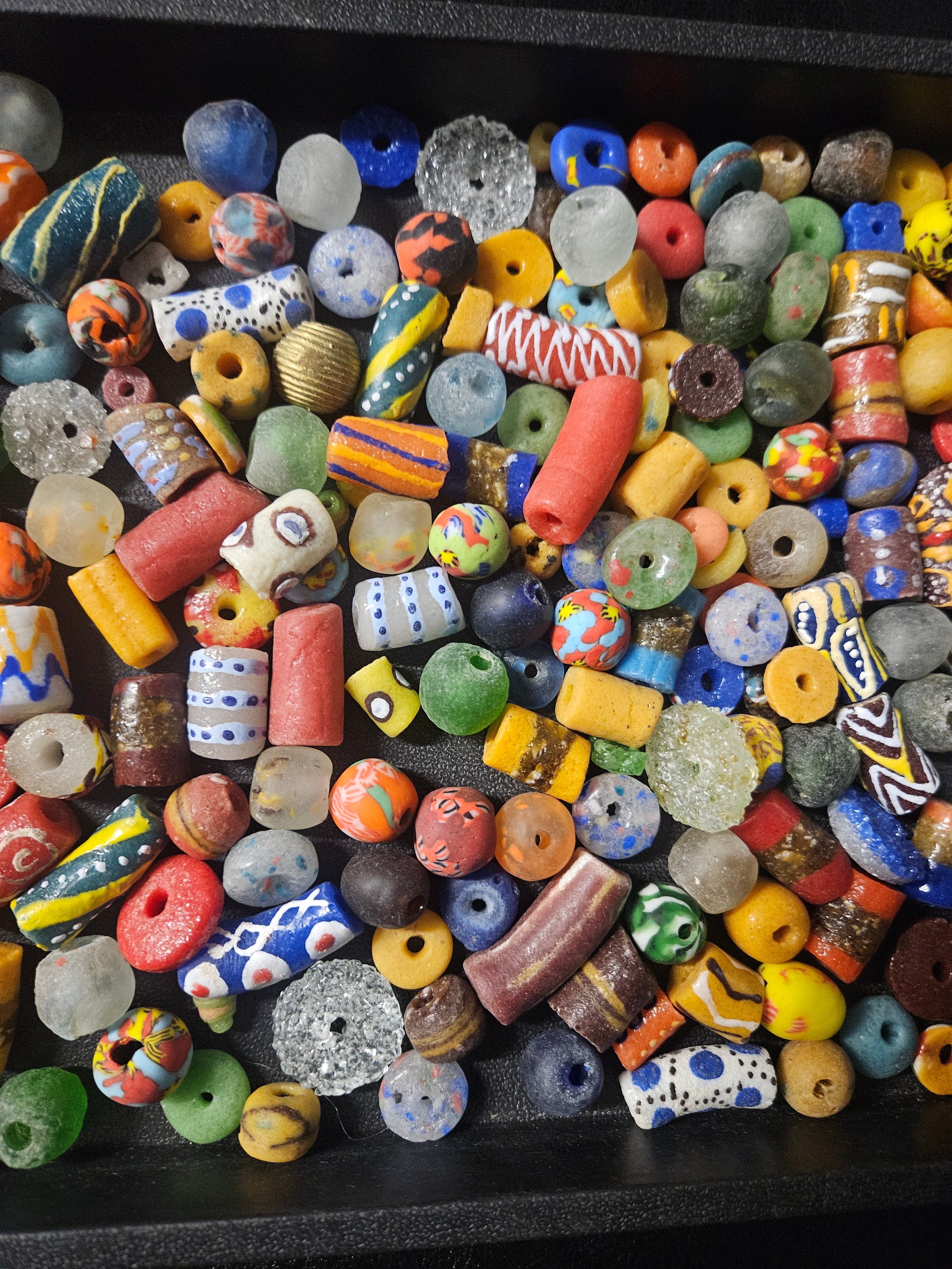 African Glass Bead Mix – Assorted Krobo Beads for Designers