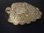 Oversized Lion on Adinkrahene Brass Pendant – Handcrafted in Ghana