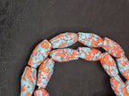 XL Coastal Fusion Krobo Recycled Glass Beads | Handmade African Statement Beads from Ghana