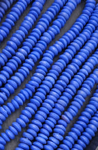 Blue African Saucer Beads- Essential Beads for Unique Jewelry Making and Artistry