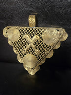 Oversized Adinkrahene Akofena Brass Statement Pendant – Handcrafted in Ghana