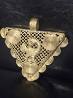 Oversized Sankofa Bird Adinkra Brass Pendant – Handcrafted in Ghana