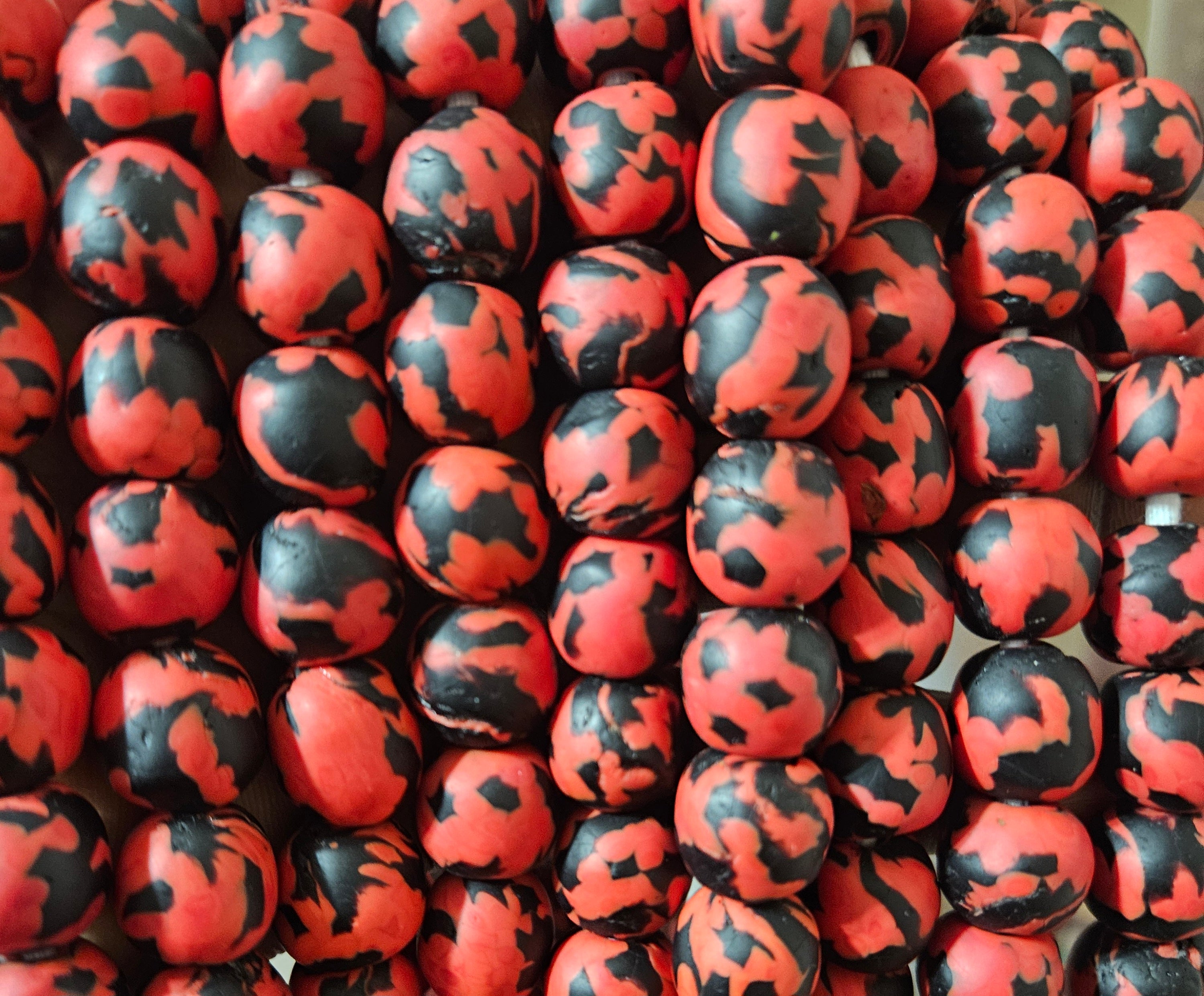 Fused African Recycled Glass Beads – Round #3514