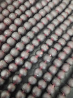Burgundy Krobo Pocket Glass Beads – Handmade in Ghana, 13–14mm