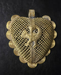 Sankofa Bird Ghana Brass Pendant – Oversized Adinkra Statement Focal