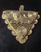 Oversized Adinkrahene Lion Brass Pendant – Ghana