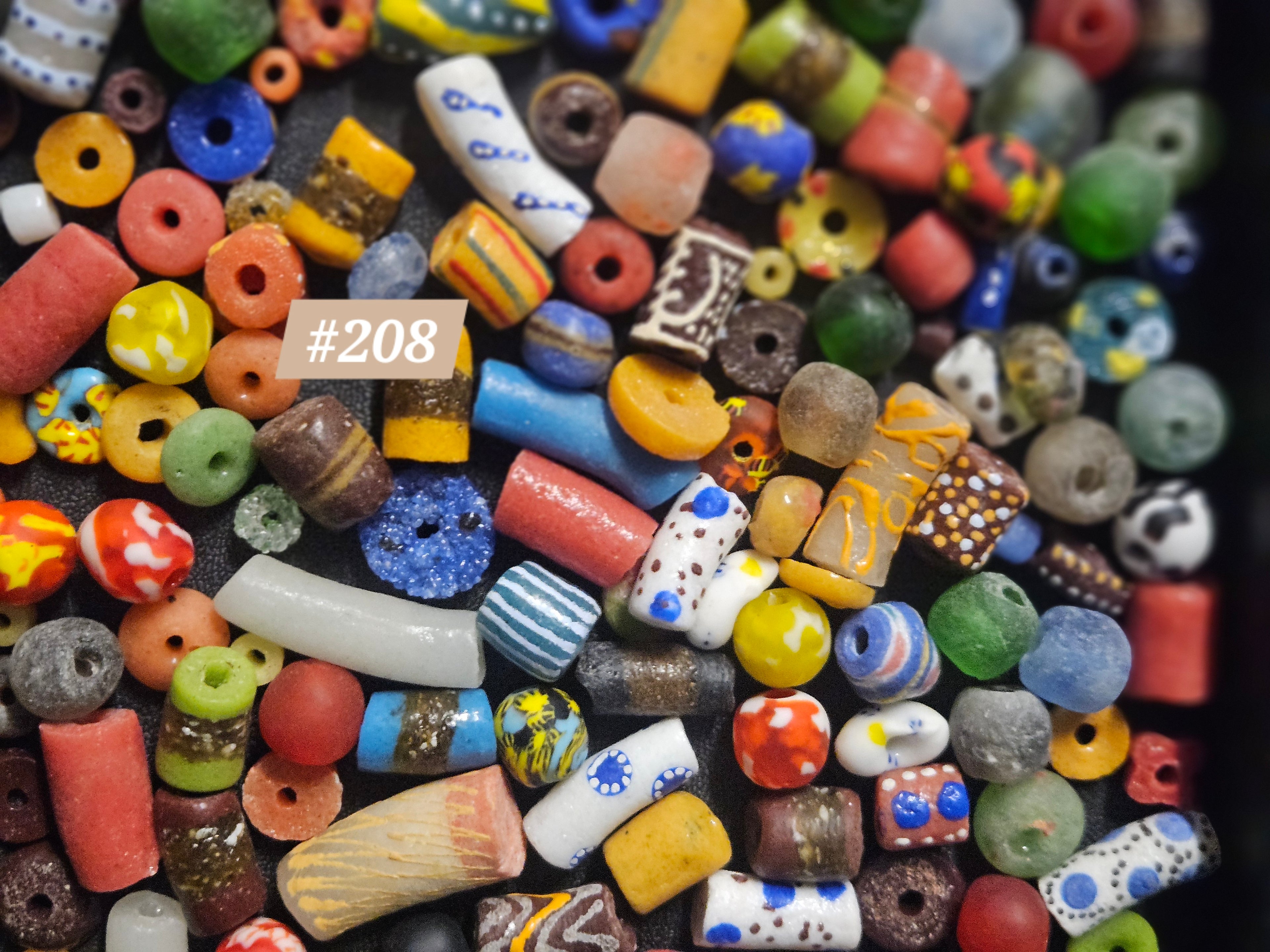 Maker's African Bead Soup – Assorted Ghana Krobo Glass Beads