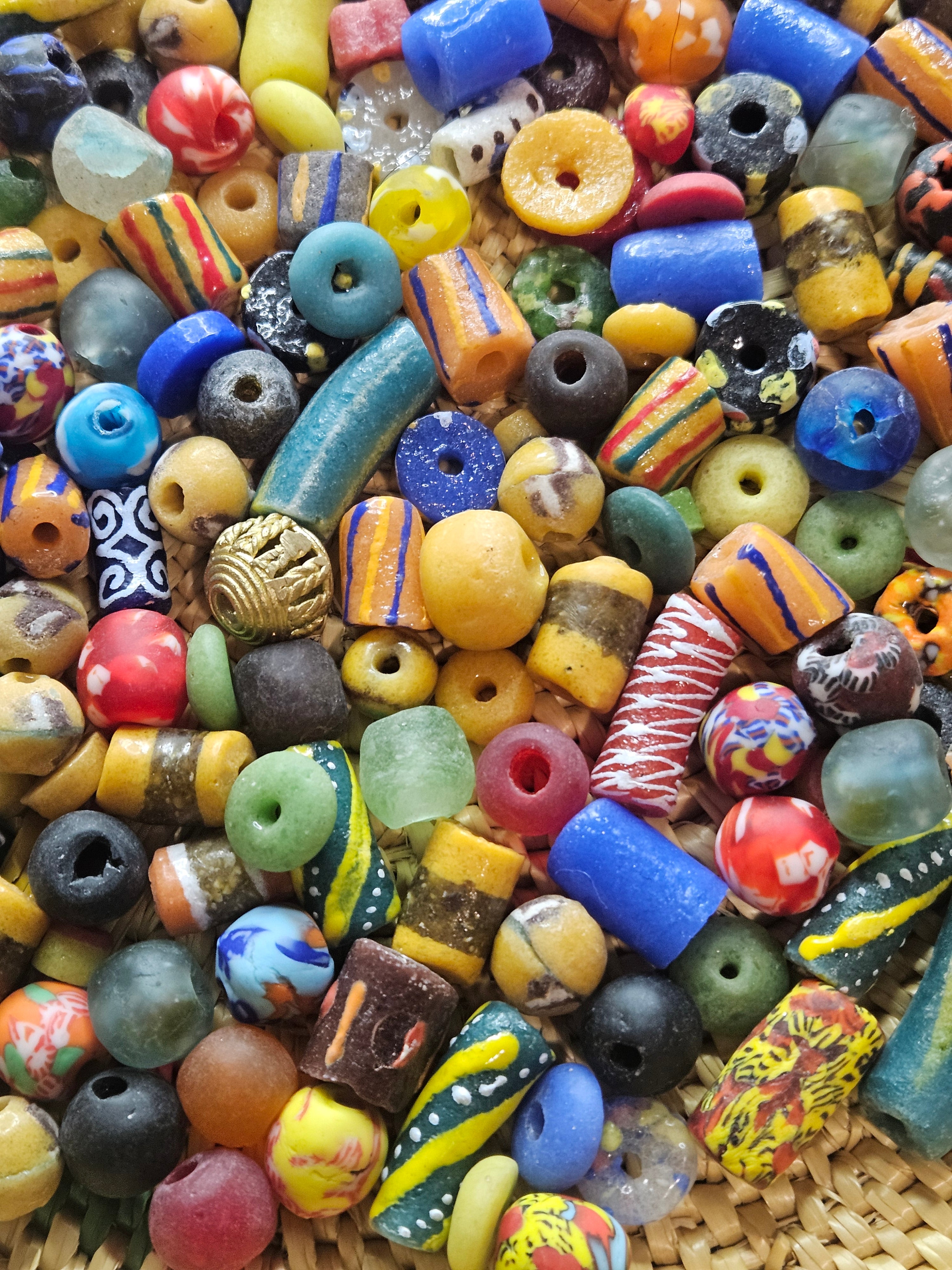Ghana Artisan Bead Mix – 300+ Krobo Beads