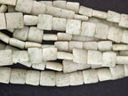 Aadampo Large Moss Green Krobo Powdered Glass Beads | Authentic Handmade Recycled Glass Beads | 25 × 25 × 11–12mm (Copy)