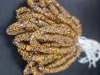 Handcrafted Krobo Glass Beads | Brown and Tan