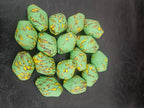 Green African Rondelle Beads Bundle – Krobo Glass + Bicone Focals