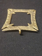 Large Handcrafted Fihankra African Brass Pendant | Authentic Ghana Adinkra Symbol of Community
