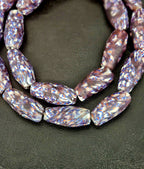 XL Indigo Fusion Krobo Recycled Glass Beads | Handmade Ghana Statement Beads