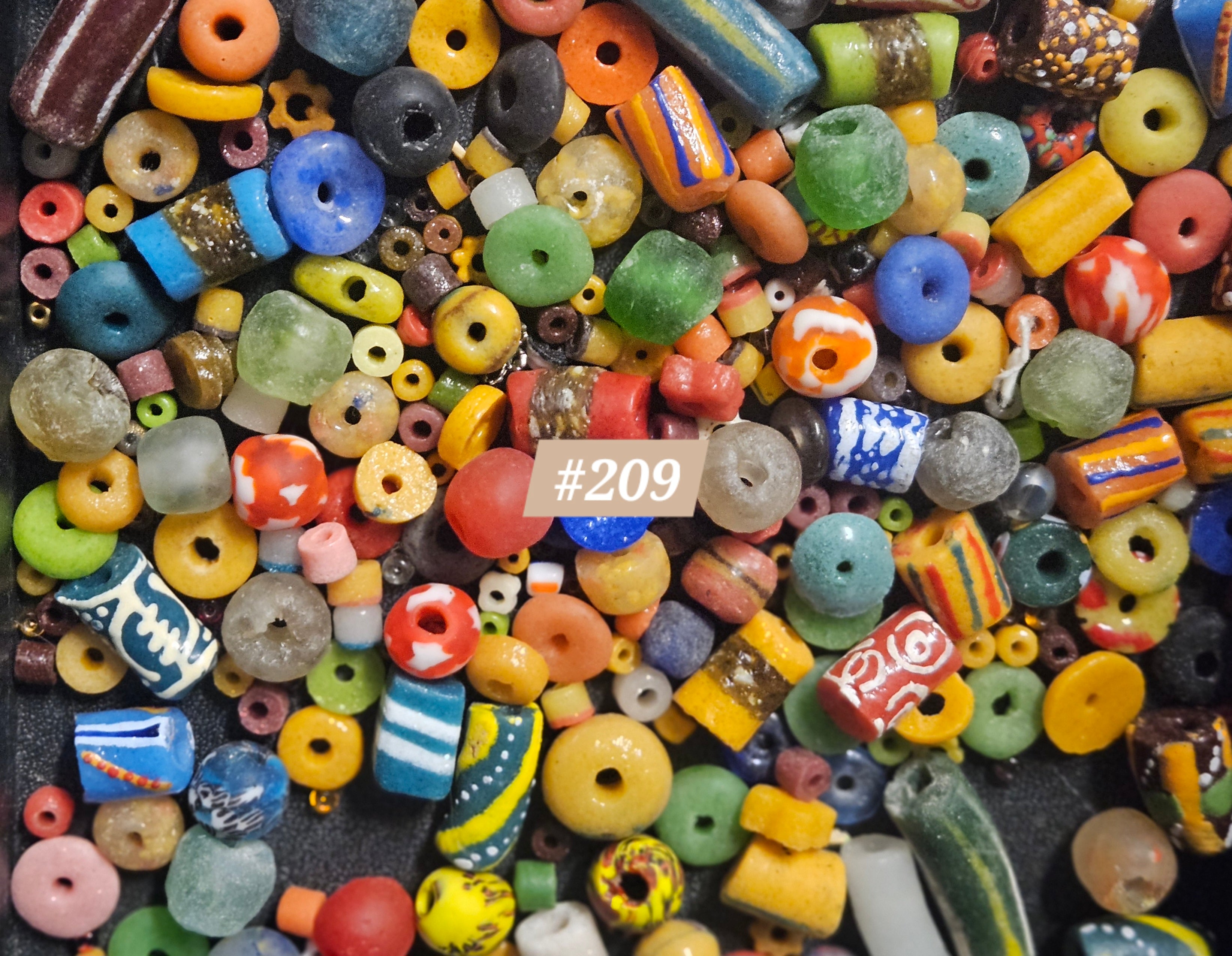 African Creative Material Mix – Loose Krobo Glass Beads from Ghana
