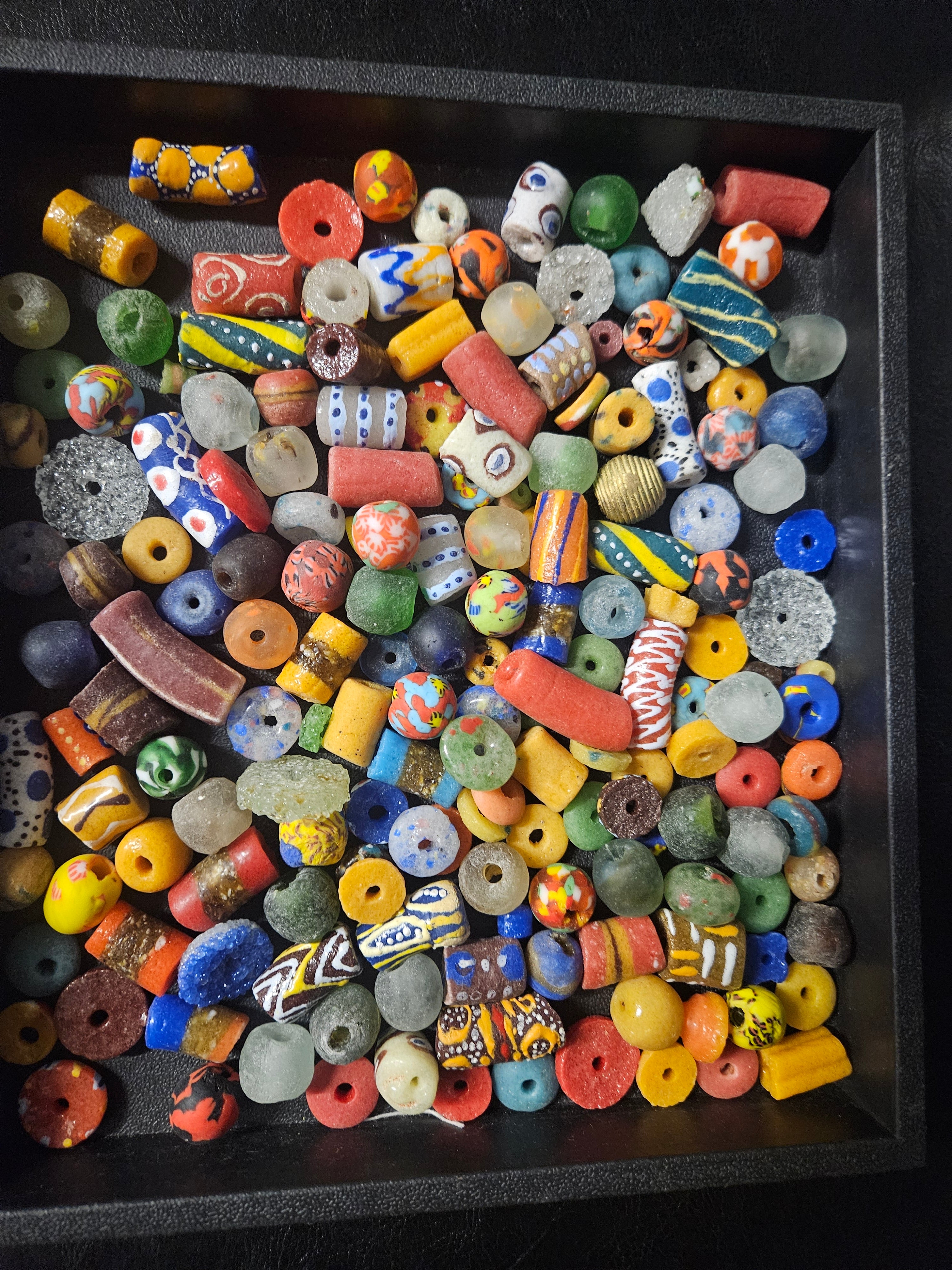 African Glass Bead Mix – Assorted Krobo Beads for Designers
