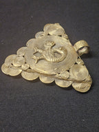 Sankofa Adinkra Symbol African Brass Pendant – Handmade in Ghana