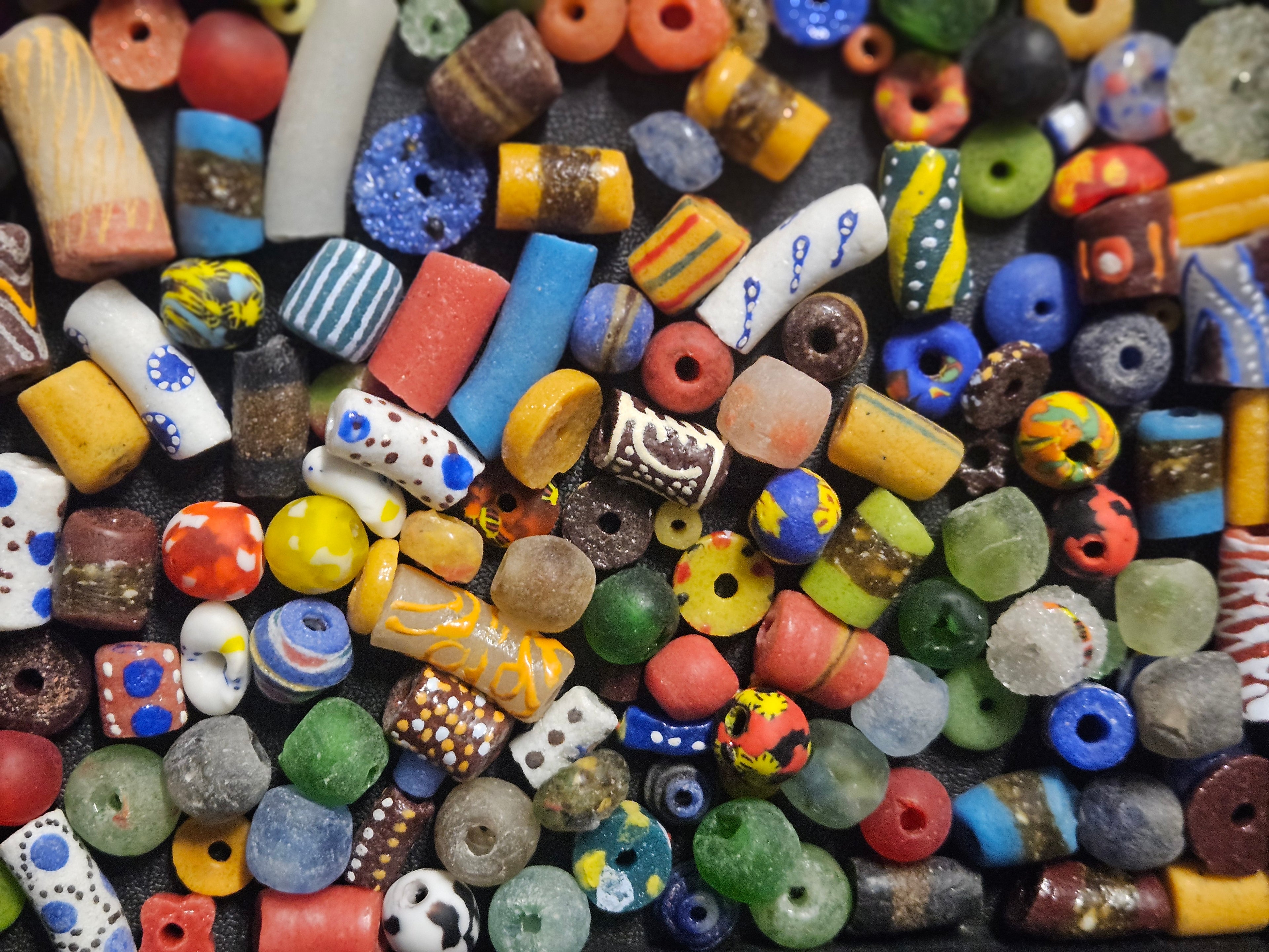 Maker's African Bead Soup – Assorted Ghana Krobo Glass Beads