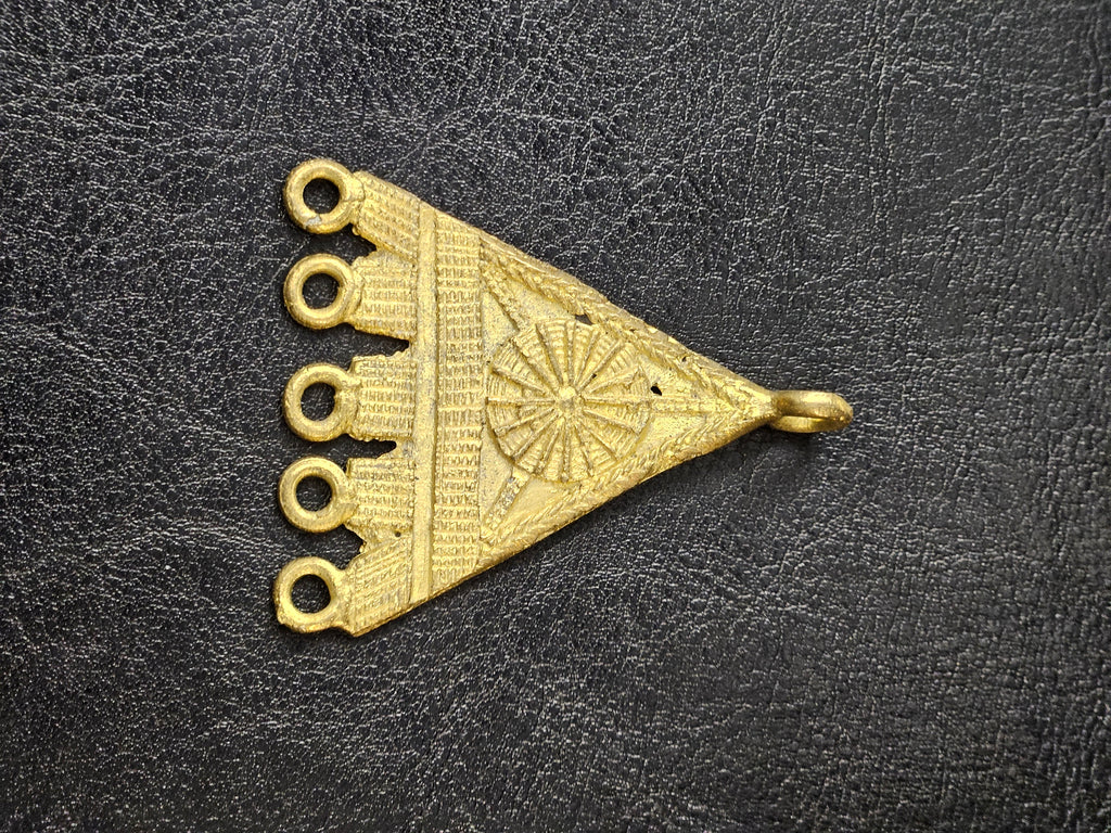 Adinkra Fawohodie Symbol, 55x40mm | Ghanaian Artisan Jewelry Making Component