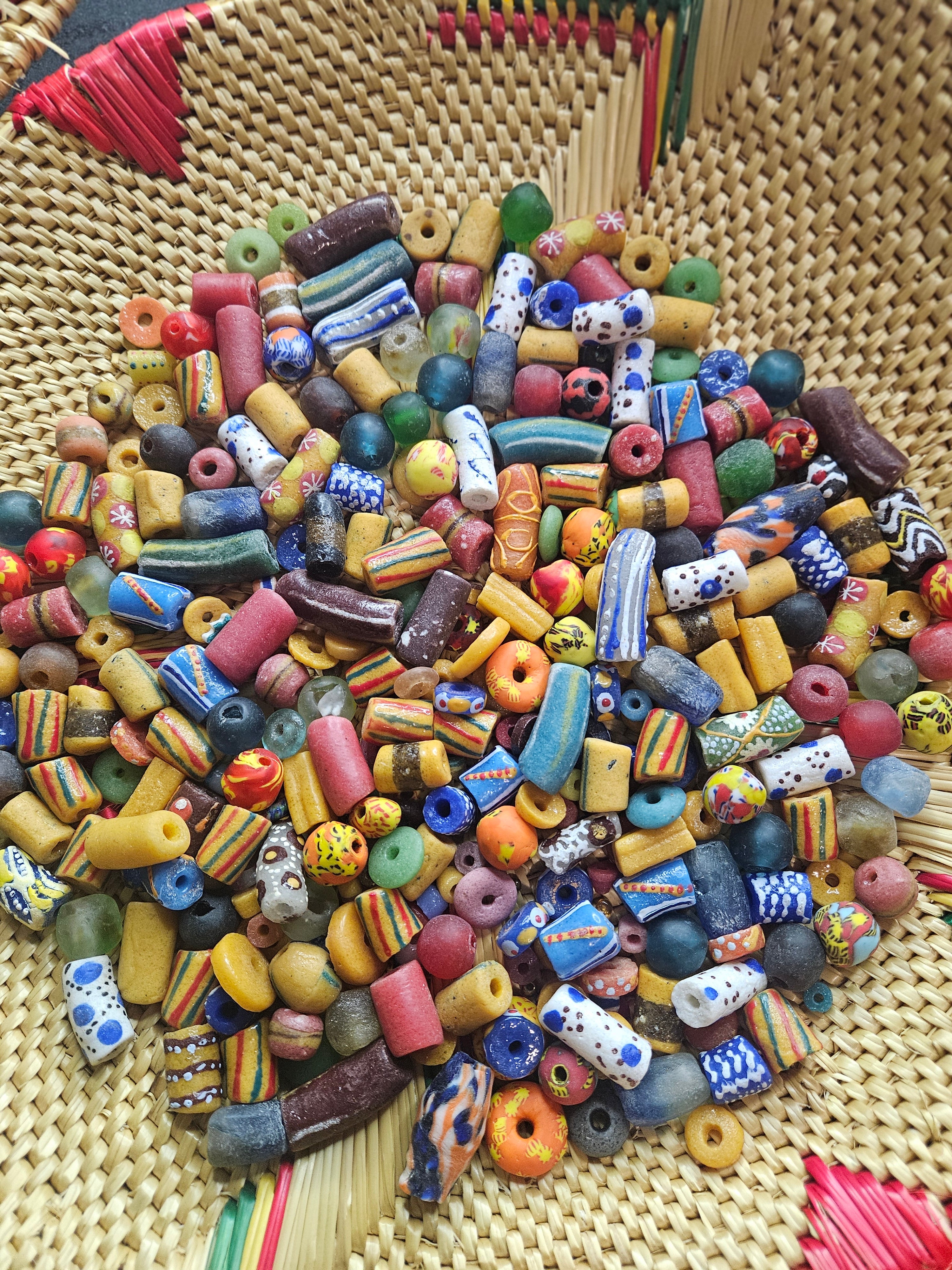 Assorted Krobo Beads for DIY Jewelry Makers