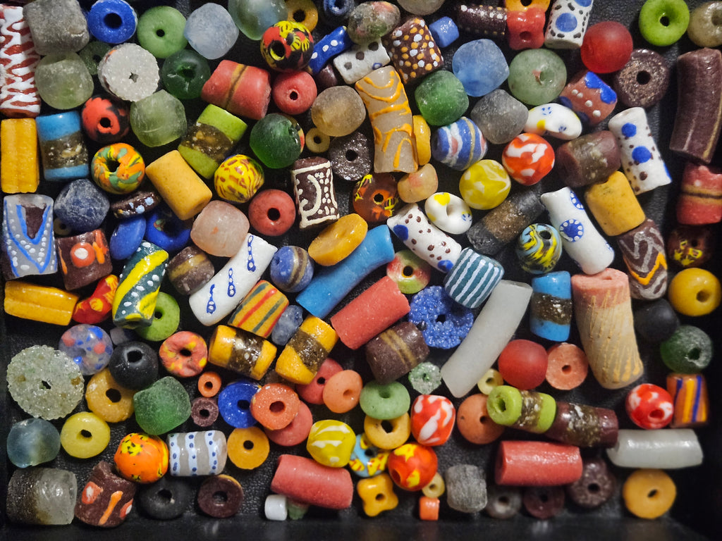 Maker's African Bead Soup – Assorted Ghana Krobo Glass Beads