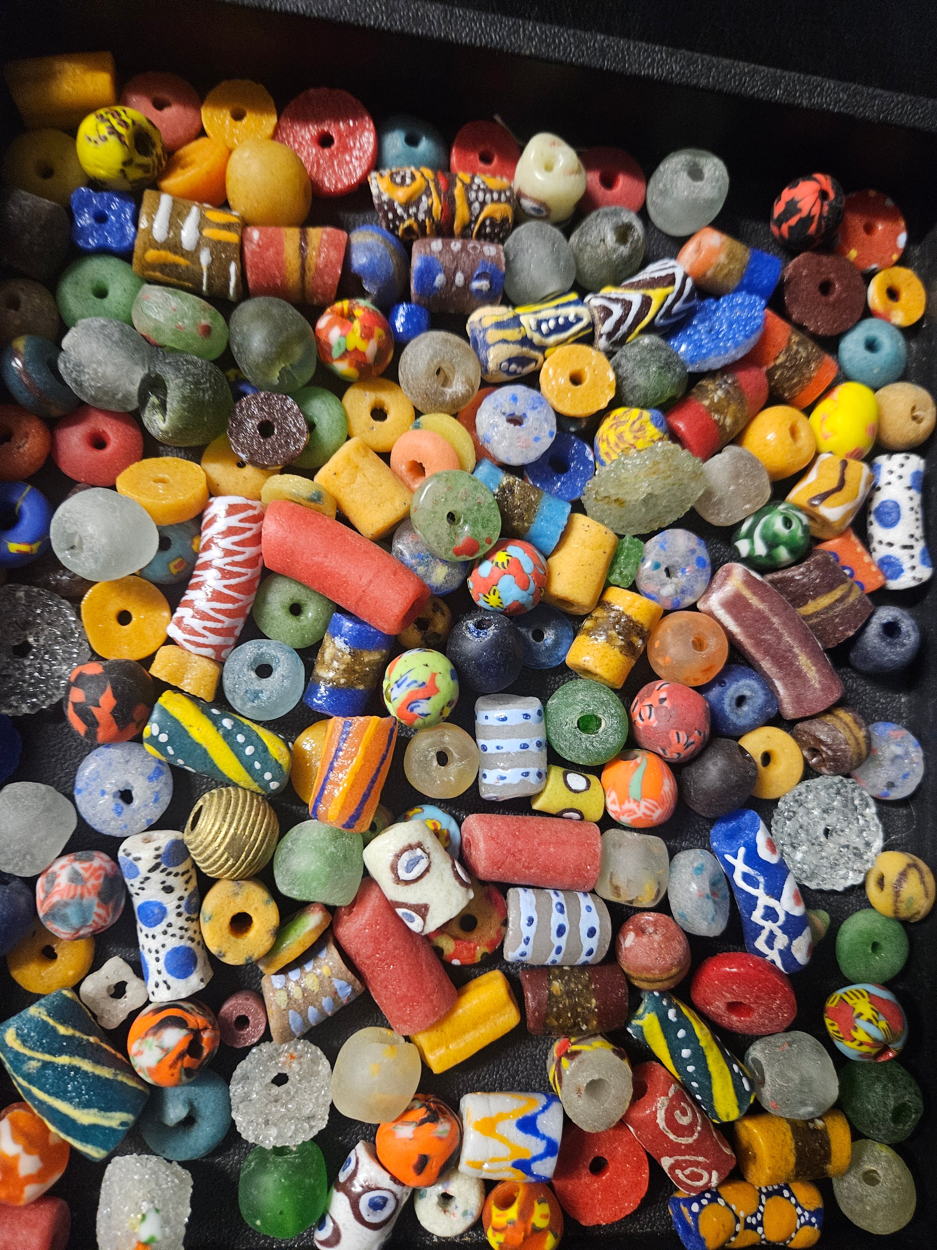 African Glass Bead Mix – Assorted Krobo Beads for Designers
