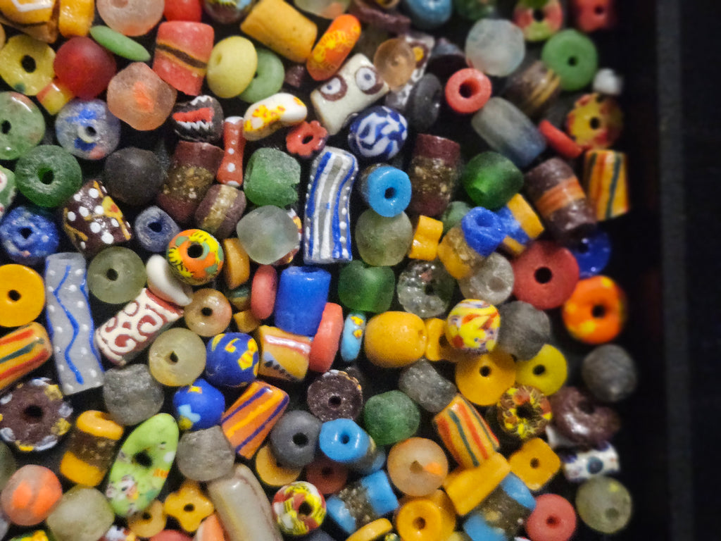 Jewelry Prototyping Bead Mix – African Krobo Glass Beads, 1 Cup