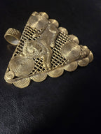Oversized Adinkrahene Lion Brass Pendant – Ghana