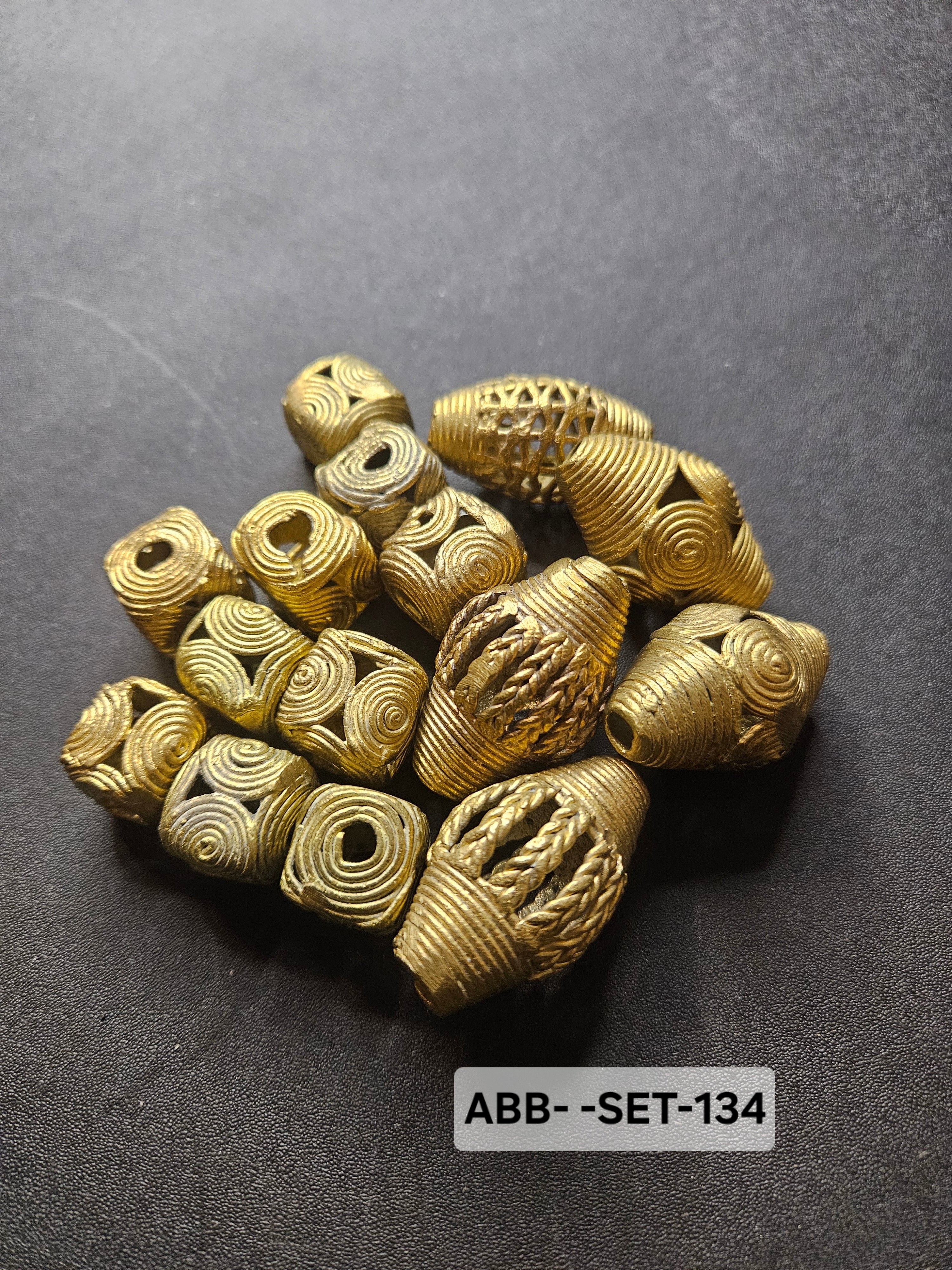 15 Ghana Ashanti Hollow Brass Beads – Artisan Openwork