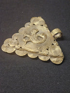 Sankofa Adinkra Symbol African Brass Pendant – Handmade in Ghana