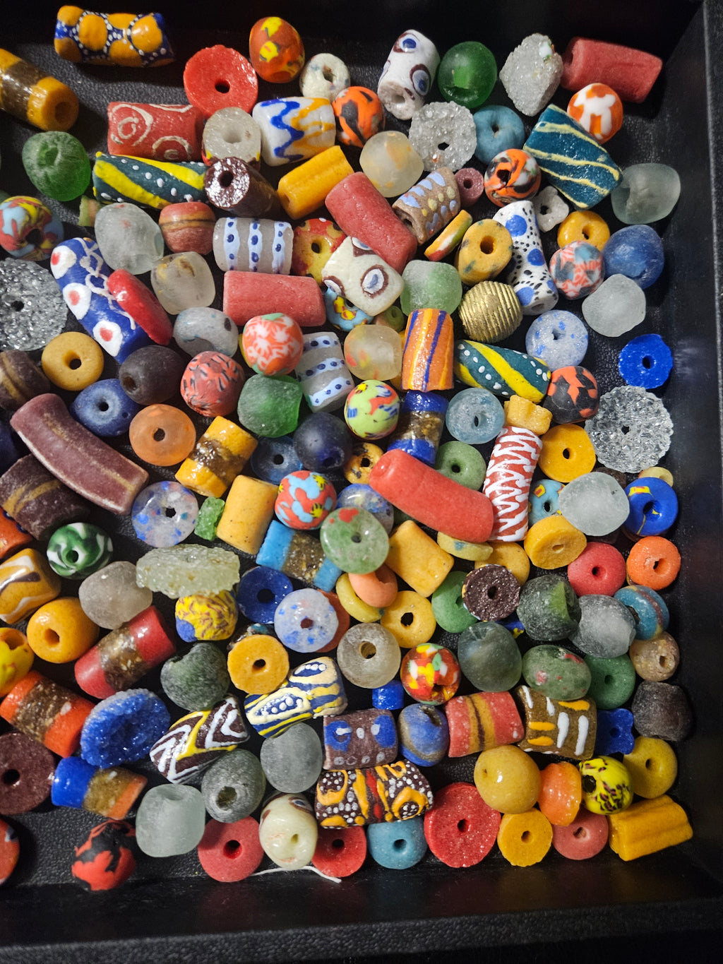 African Glass Bead Mix – Assorted Krobo Beads for Designers