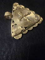 Akofena Adinkra Symbol African Brass Pendant – Handmade in Ghana