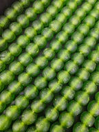 Green Krobo Pocket Glass Beads – Handmade in Ghana, 13–14mm
